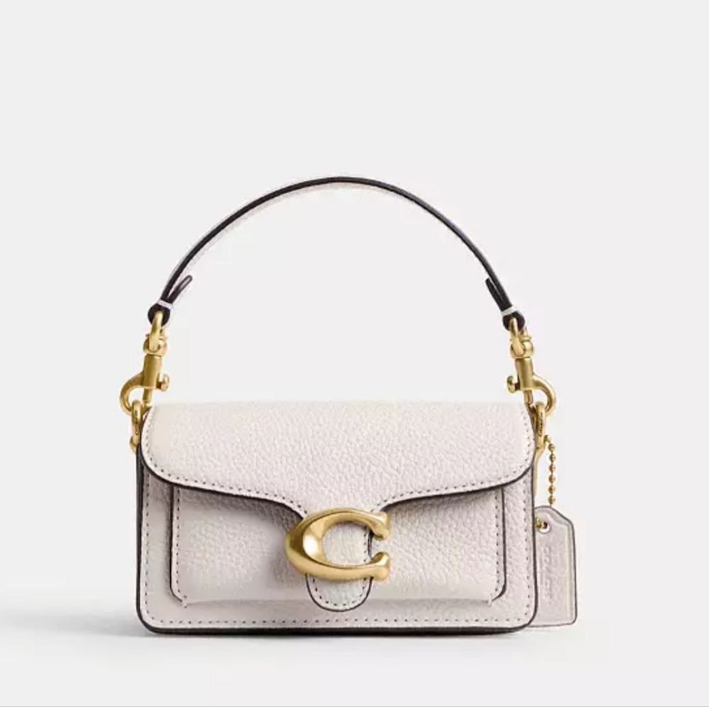 NWT❤️ Coach Tabby 12 Mini Chalk White Crossbody CN731